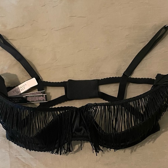 Victoria's Secret Other - Victoria's Secret Black Fringe Bra